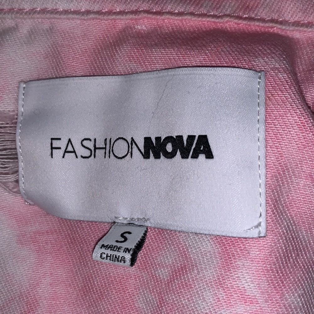 Pink Cropped Jean Jacket - Picture 2 of 2